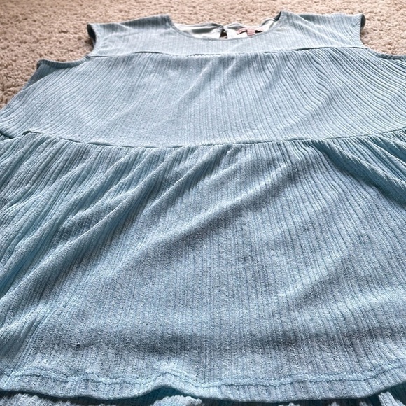 Juicy Couture Baby Blue Tiered Sleeveless Top Women’s Medium EUC Y2K - Picture 3 of 9